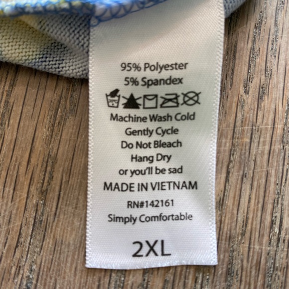 Lularoe Lindsay Cardigan Open Sweater Blue with Lemons 2x - Picture 6 of 9